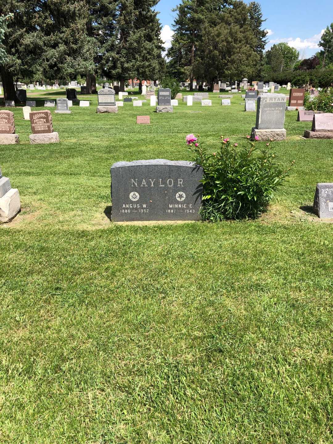Angus W. Naylor's grave. Photo 2