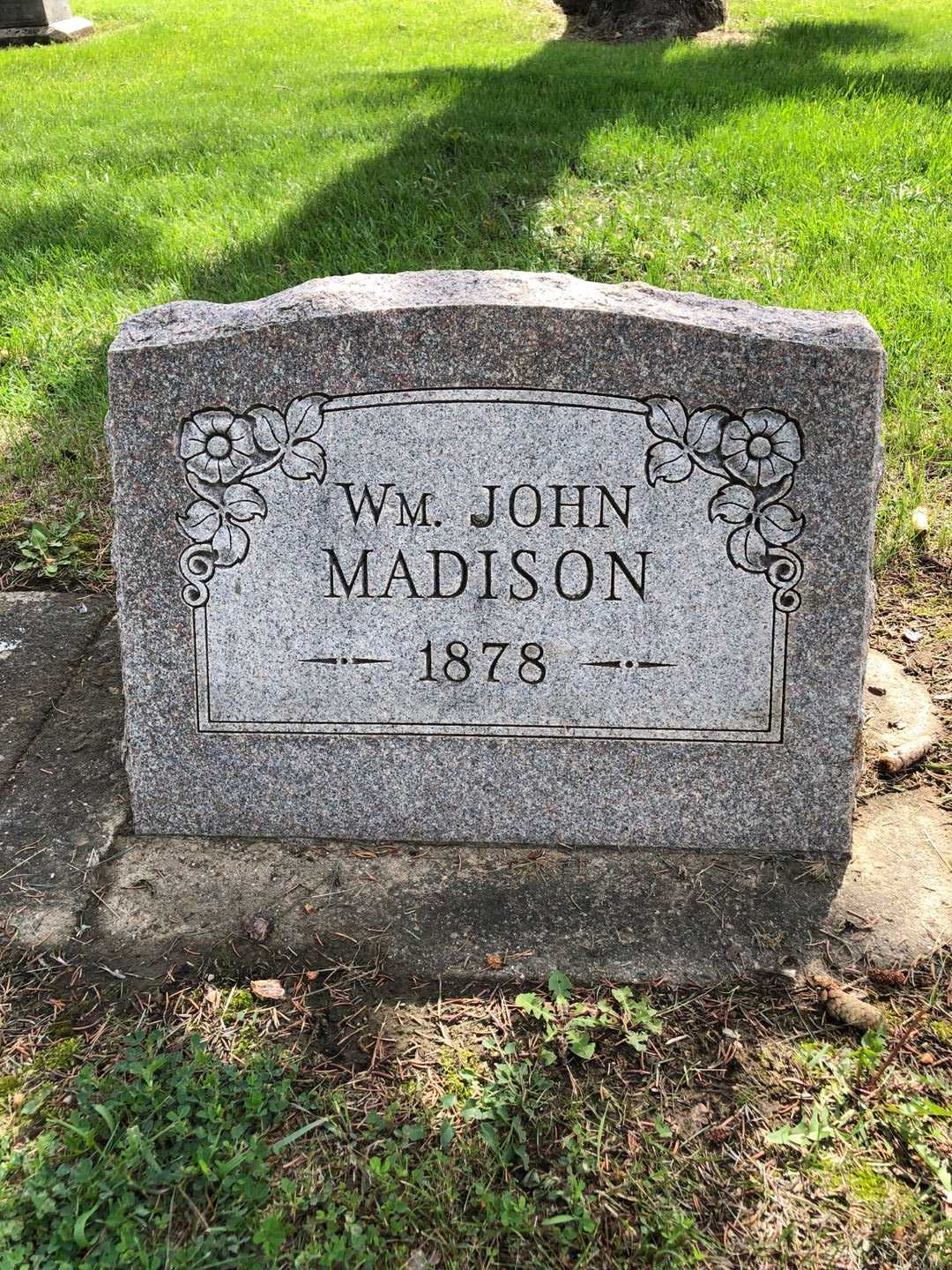 William John Madison's grave. Photo 1