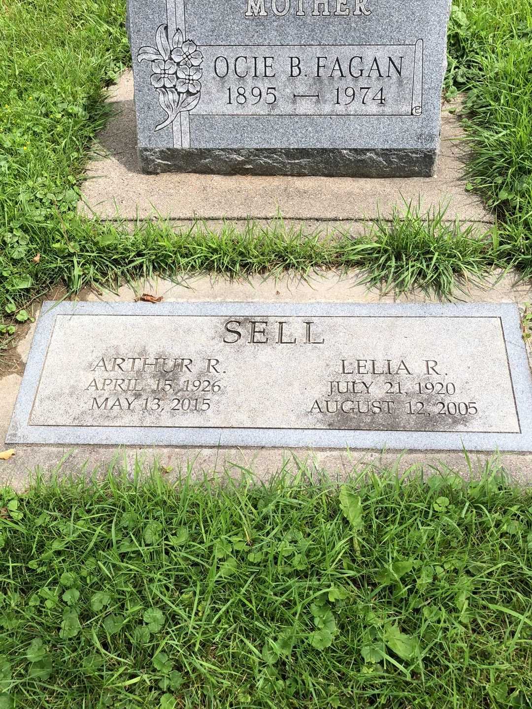 Ocie Belle Fagan's grave. Photo 3