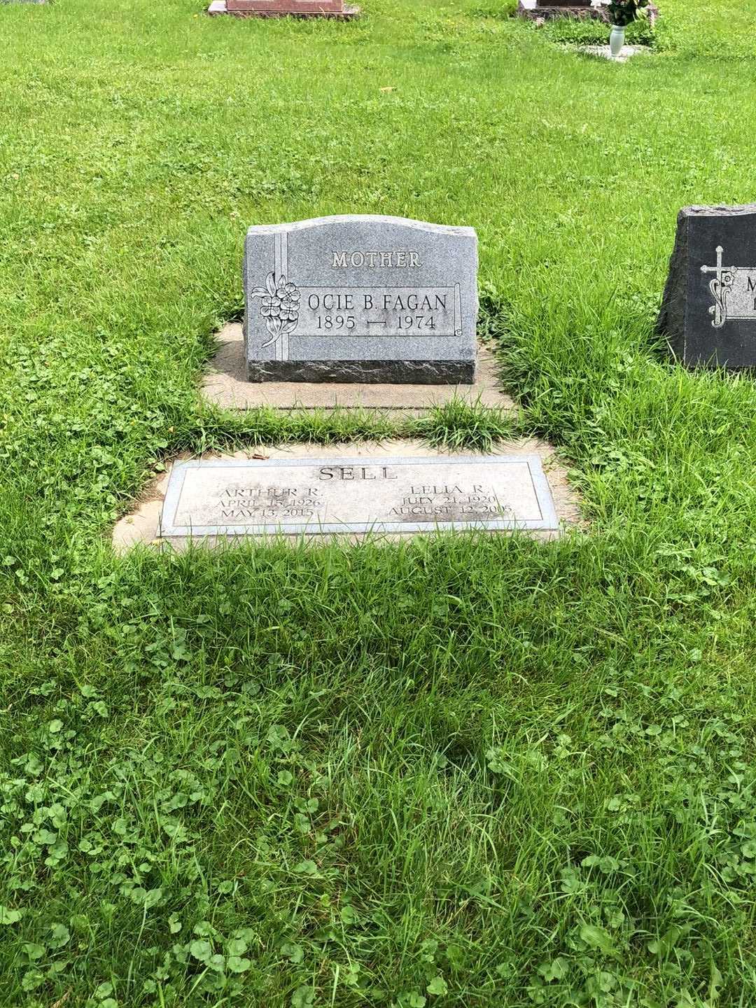Ocie Belle Fagan's grave. Photo 4