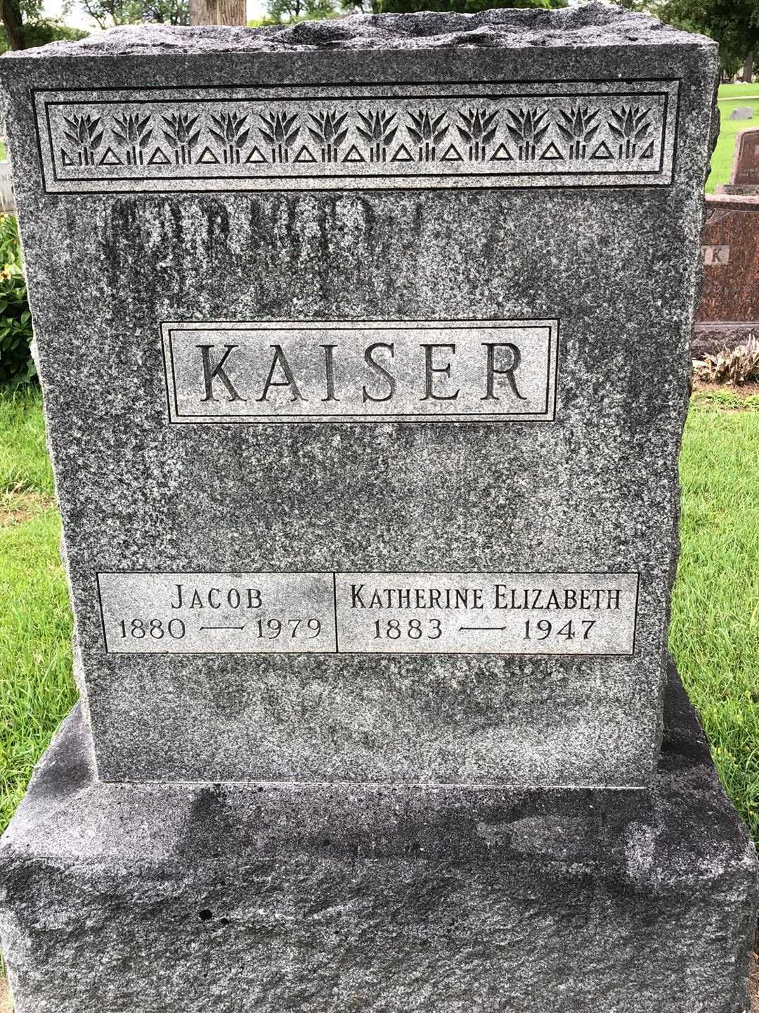 Katherine Elizabeth Kaiser's grave. Photo 2