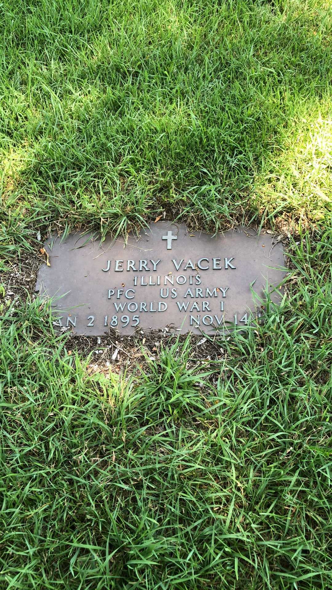Jerry Vacek's grave. Photo 1