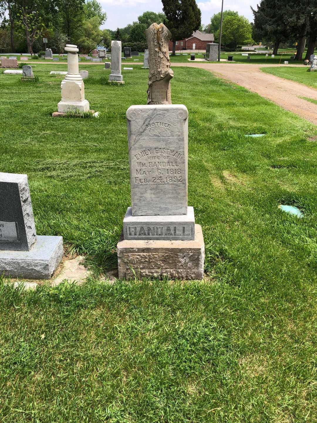 Emily Eastman Randall's grave. Photo 2