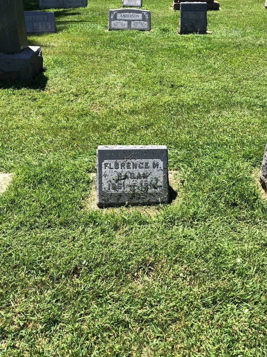 Florence M. Ragan's grave. Photo 2