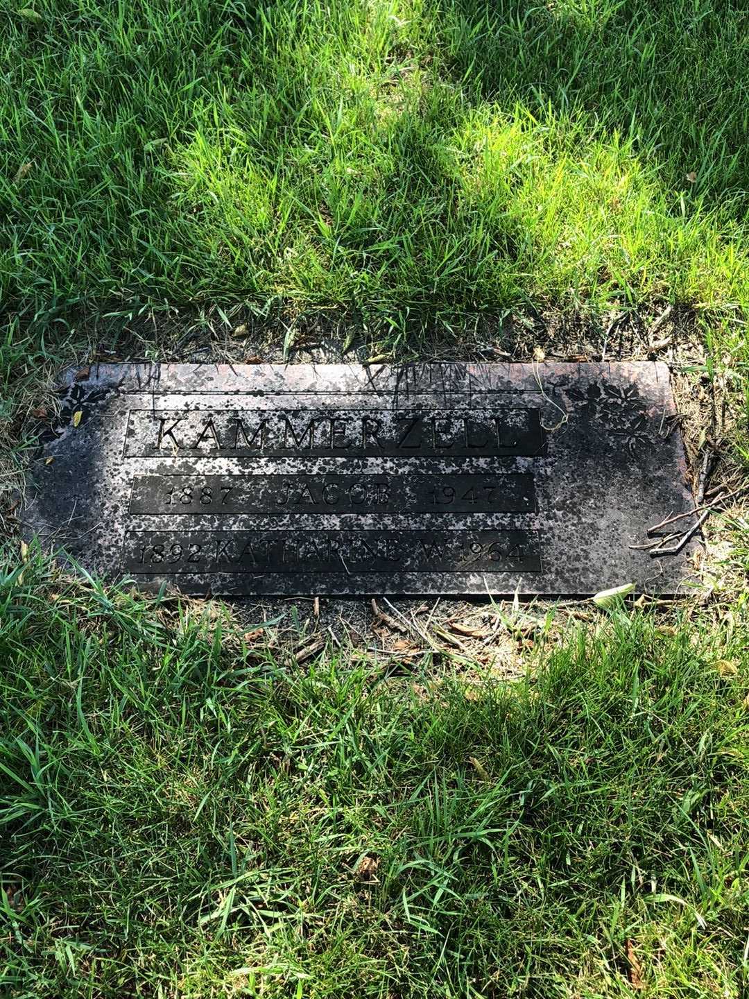 Jacob Kammerzell's grave. Photo 2