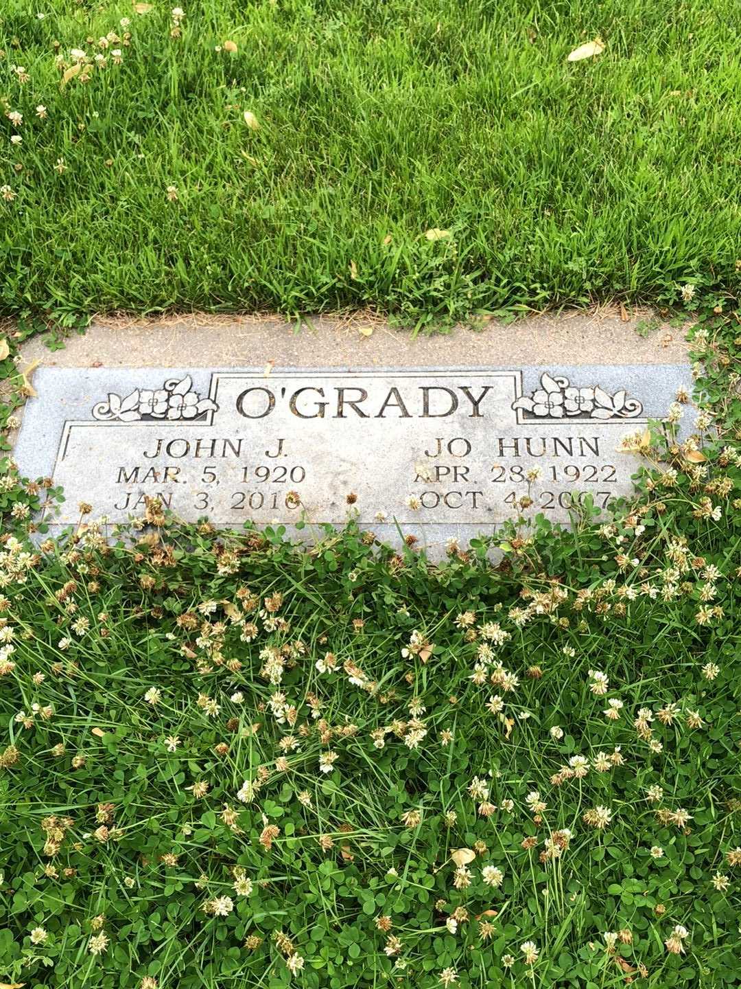 John James O'Grady's grave. Photo 2