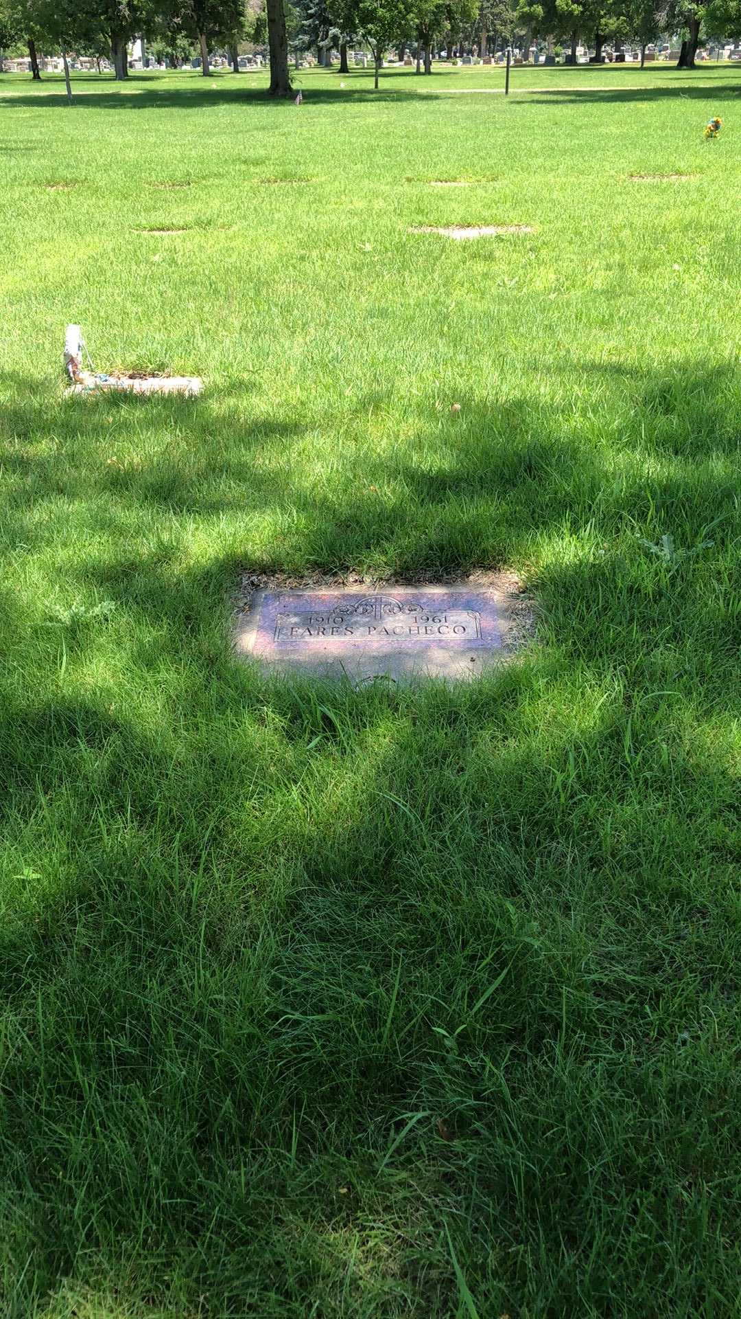 Fares Pacheco's grave. Photo 2