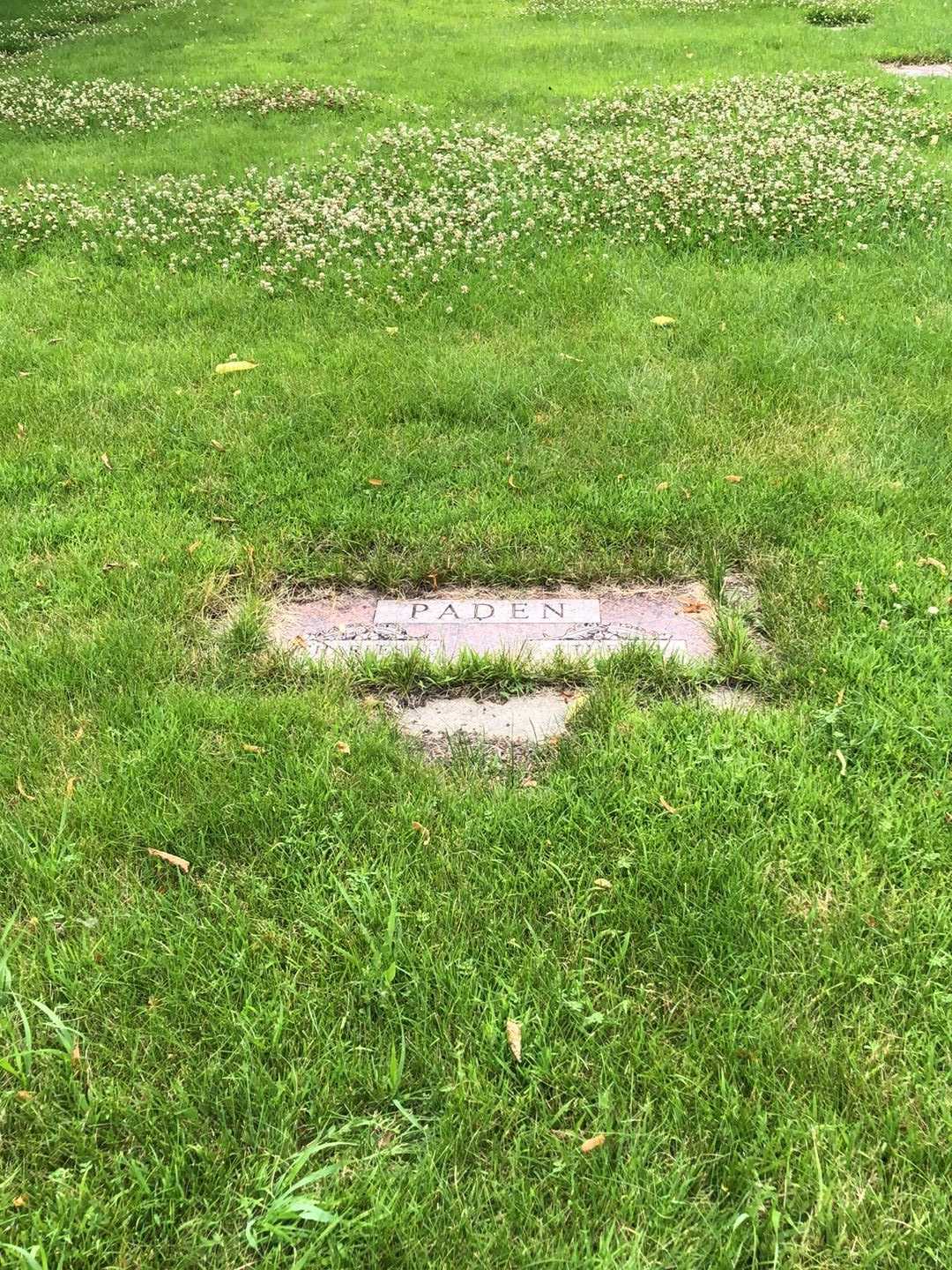 Ethel P. Paden's grave. Photo 1