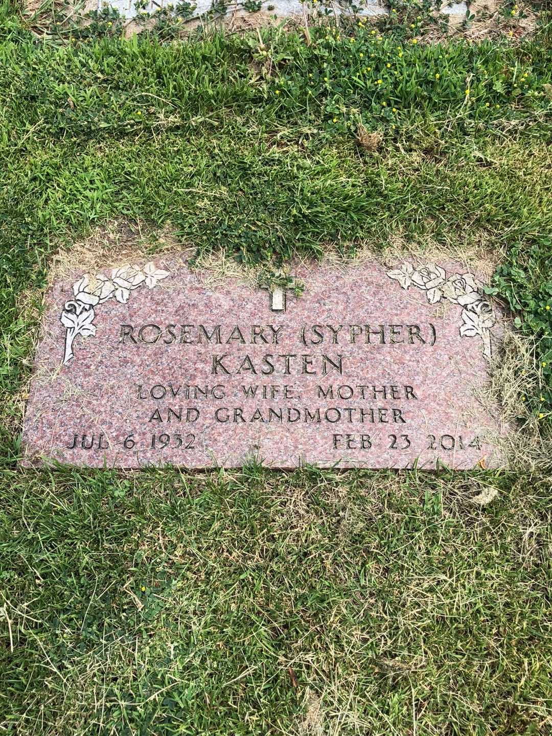 Violet Nation Kasten's grave. Photo 1
