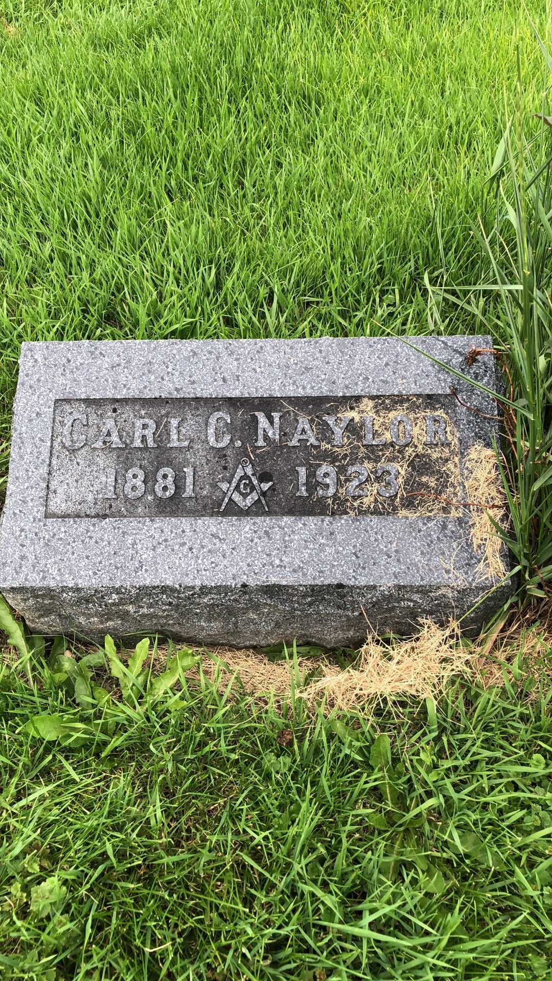 Carl C. Naylor's grave. Photo 1