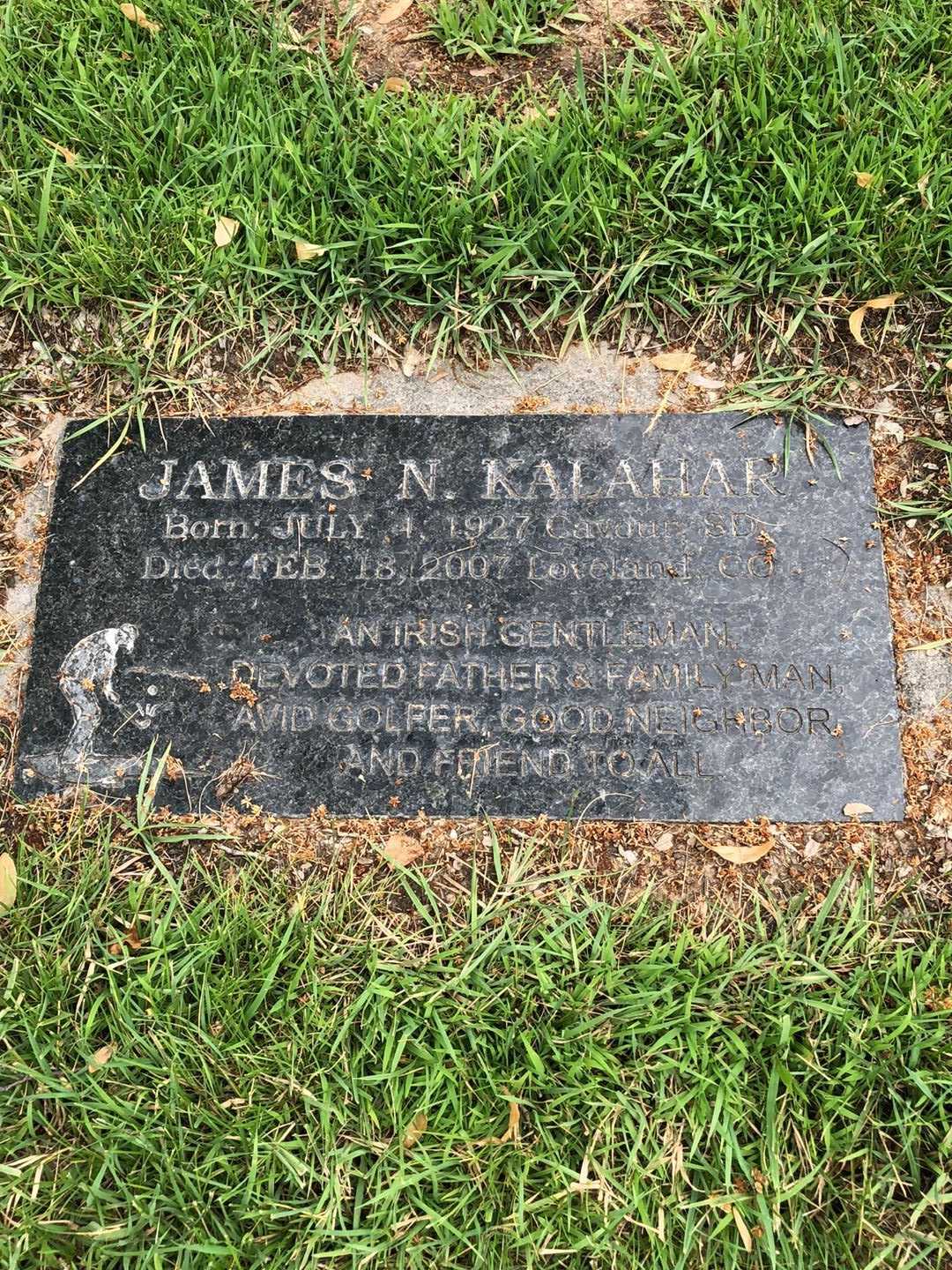 James Norman Kalahar's grave. Photo 4