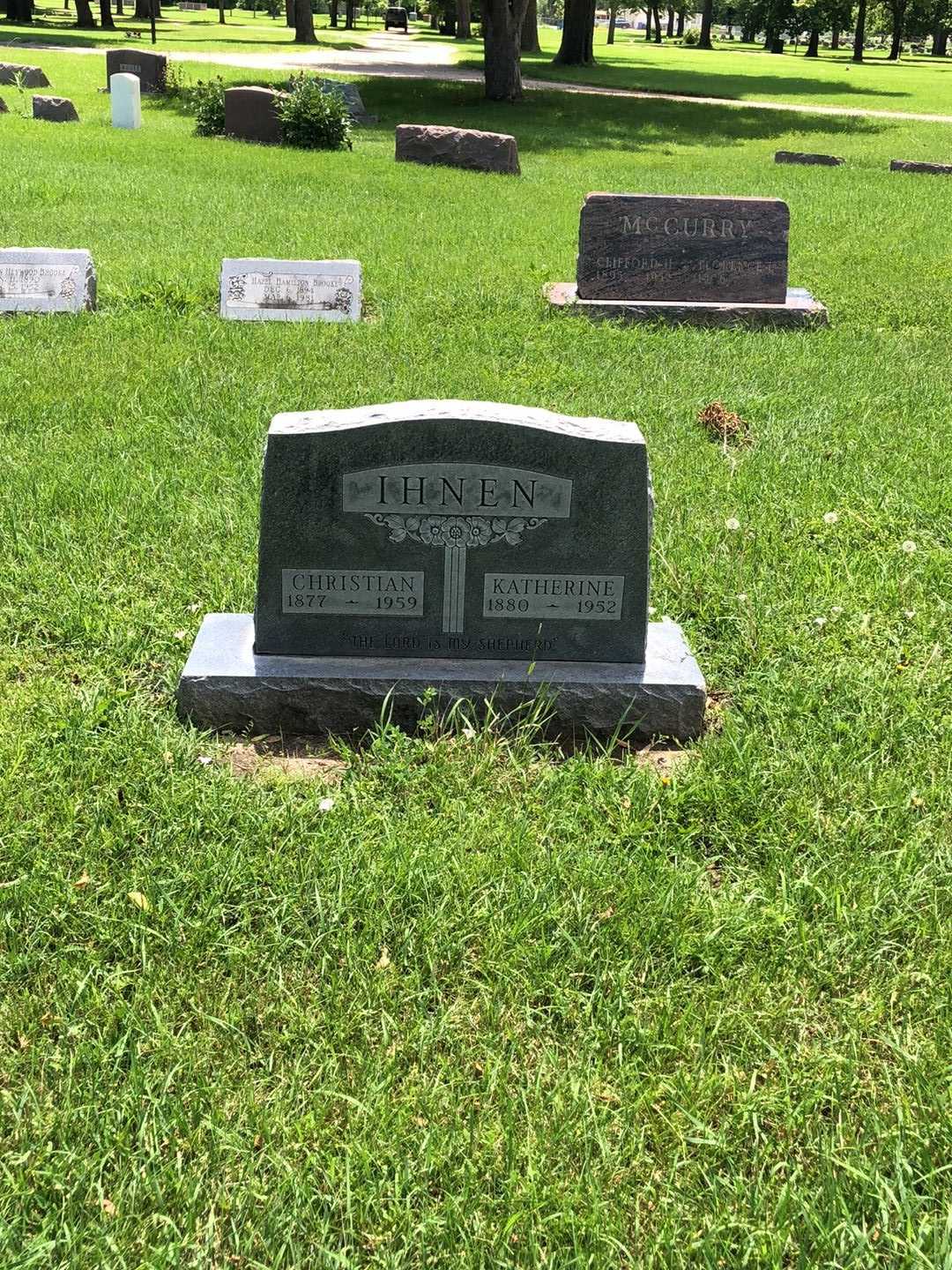 Katherine Ihnen's grave. Photo 2