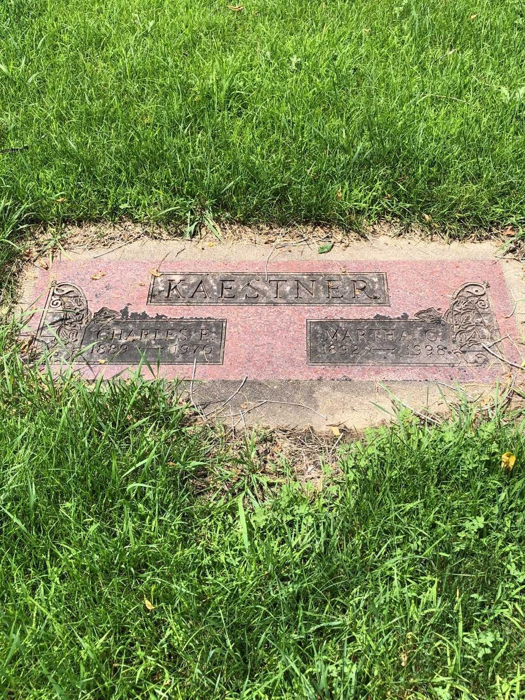 Charles E. Kaestner's grave. Photo 2