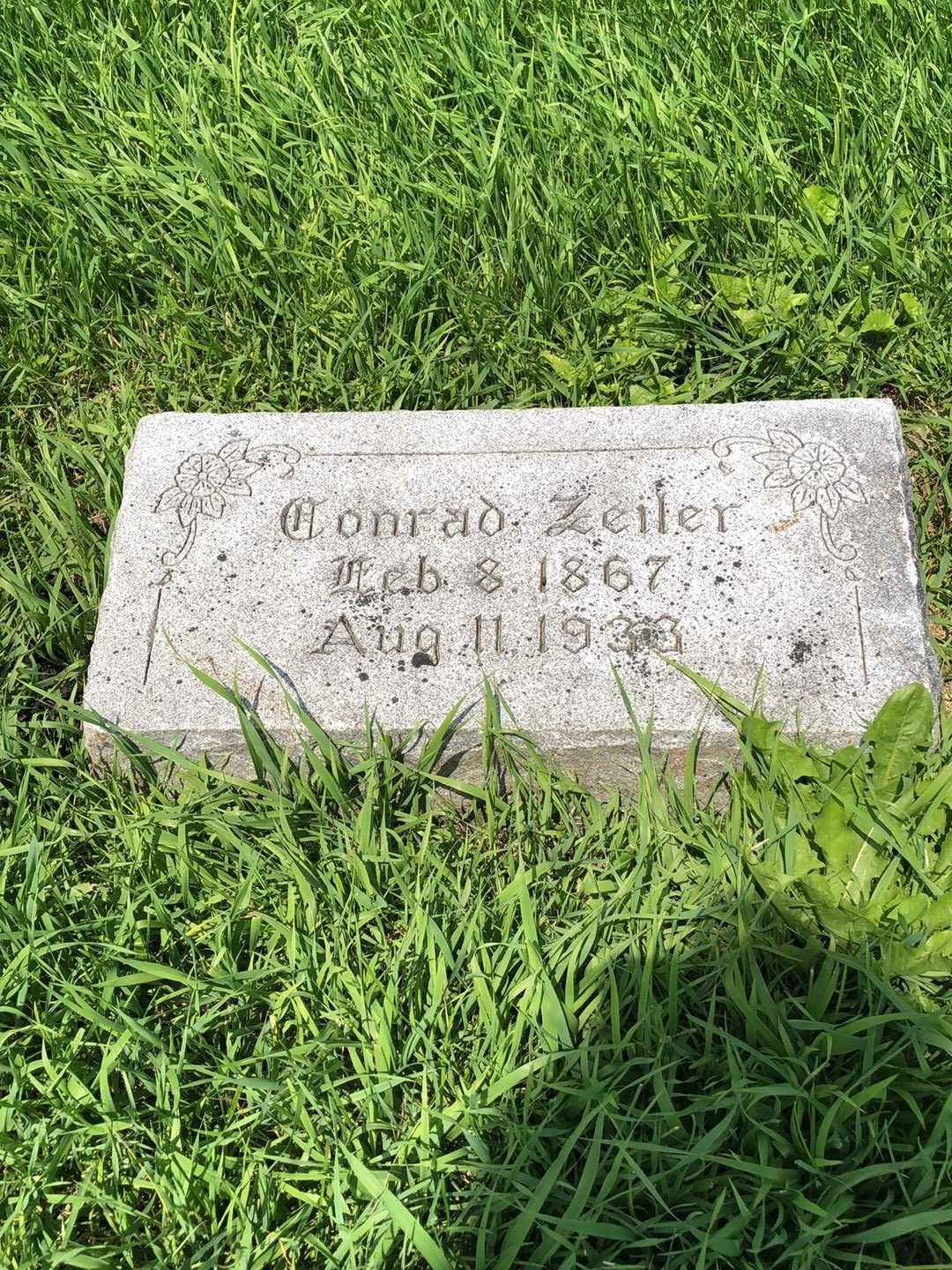 Conrad Zeiler's grave. Photo 3