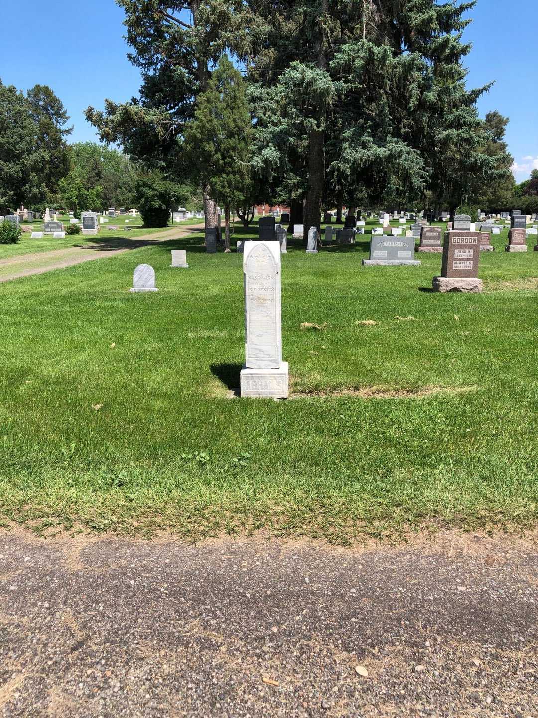 B. F. Abrams's grave. Photo 2