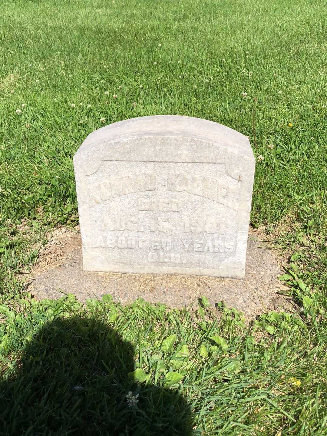 Konrad Kalmer's grave. Photo 1