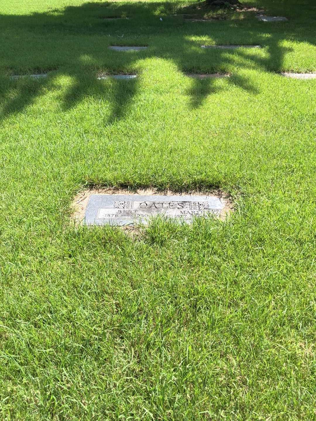 Martha Oates's grave. Photo 2