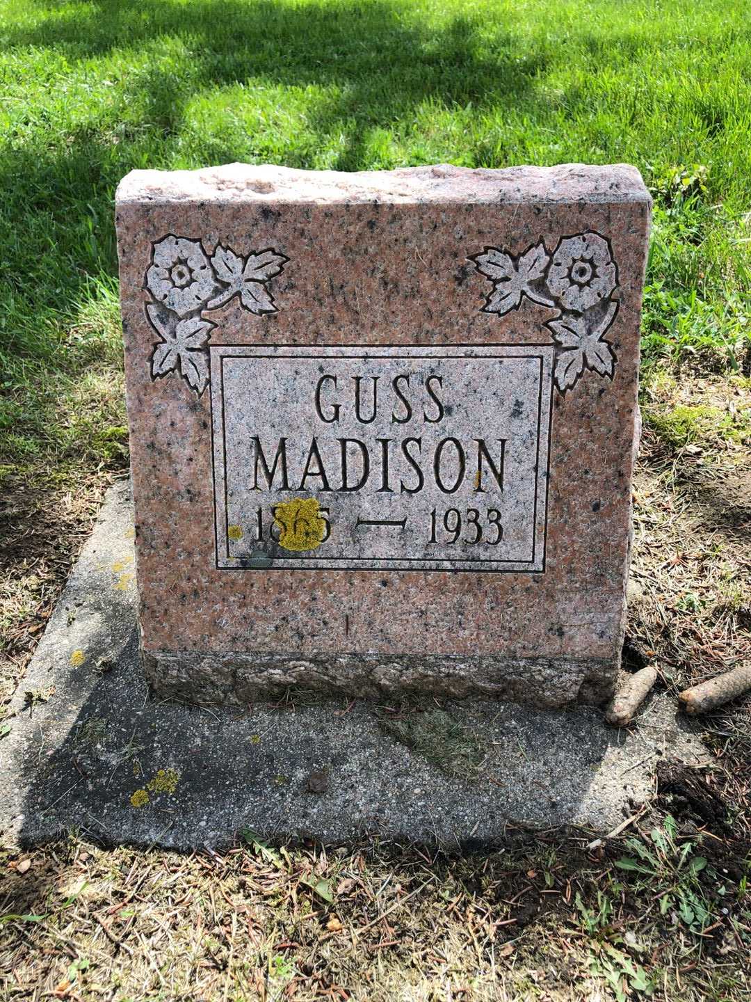 Guss C. J. Madison's grave. Photo 1
