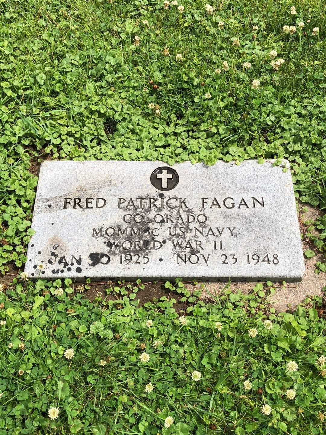 Fred Patrick Fagan's grave. Photo 2