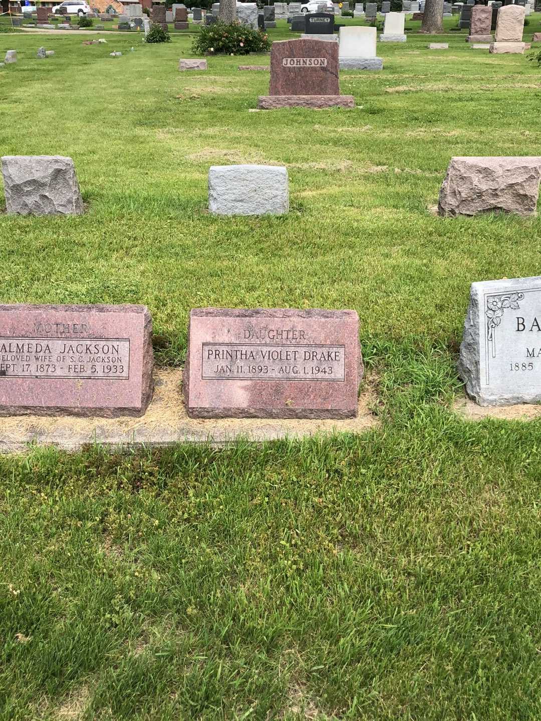 Mary Almeda Jackson's grave. Photo 2