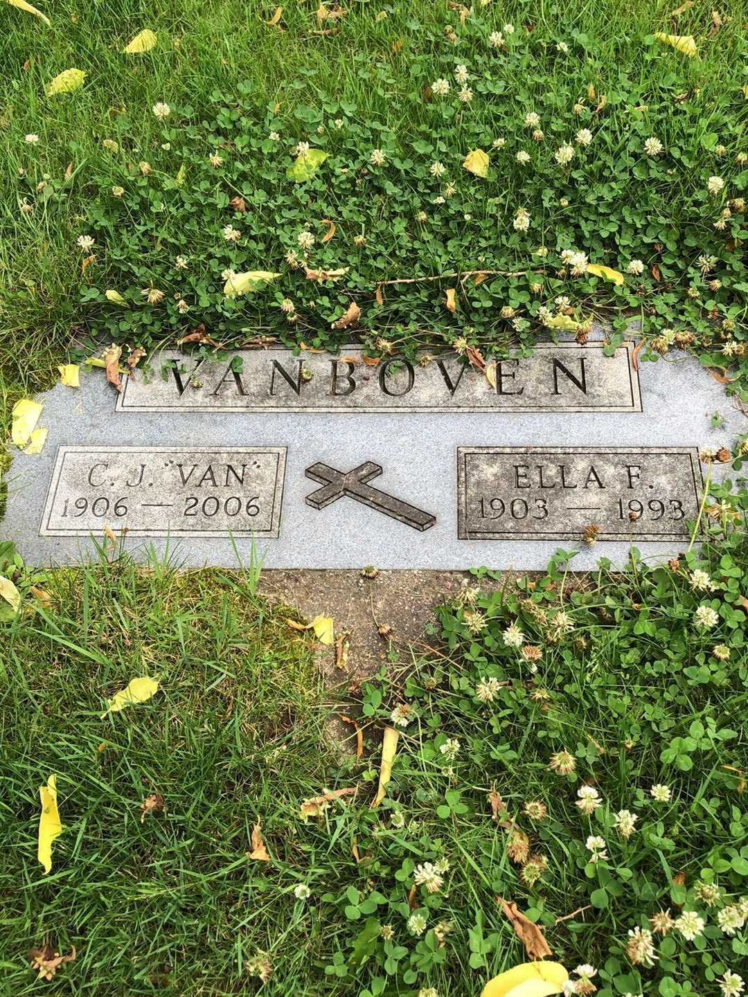 C. J. "Van" Van Boven's grave. Photo 2