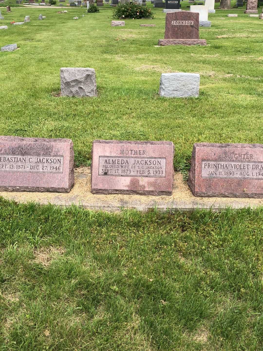 Mary Almeda Jackson's grave. Photo 4